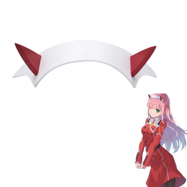 DARLING In The FRANXX Zero Two Cosplay Hairpin 02 Cosplay Pendant Necklaces Anime Accessories zhangyuxiang LED