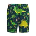 thumbnail image 4 of Wukai Dinosaurs and Flowers Men’s Short Pajama Pants With Pockets Soft Sleep Pj Shorts for Men-Small, 4 of 6