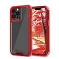 thumbnail image 2 of for iPhone 15 Pro Case, Support Wireless Charging, Crystal Clear Case Protective Shockproof Bumpers, Not Yellowing Slim Cover for Men Women Hybrid 2 in 1 Military Drop Protection Case,Red, 2 of 6