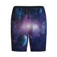 thumbnail image 3 of Picia Planets Stars And Galaxies1 Pajama Shorts for Men, Men's Pajama Bottoms, Sleepwear,Short Pajama Pants-X-Large, 3 of 9
