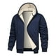 thumbnail image 1 of Ceisia Men's Warm Sherpa Lined Full-Zip Hoodie Jacket with Drawstring Gift, 1 of 3