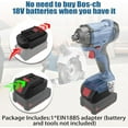 thumbnail image 3 of Battery Adapter for Einhell for Bosch Battery, Convert from Einhell 18 V to Bosch 18 V Professional GBA Batteries, Tool Batteries, Compatible with Bosch Power Tools, 3 of 7