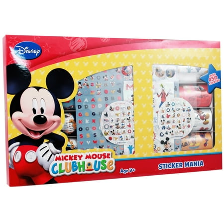 Fan Club Sticker - 450pc Disney Junior Mickey Mouse Clubhouse Sticker Mania Gift Set