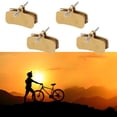 thumbnail image 2 of 4 Pairs Full Metal Gold Bicycle Brake Pads for D03S D02S, for Saint for XT for XTR for SLX for ZEE Disc Brakes, All Weather Low Noise High Heat Dissipation, 2 of 9