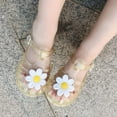 thumbnail image 2 of Gubotare Toddler Jelly Shoes Princess Costume Jelly Heels Cosplay Birthday Party Sandals for Little Girls Size 10 (Gold,Toddler 10), 2 of 6
