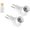 2, variant on PETGLE Plug in Light Socket, Outlet to Socket Adapter, 360° Rotatable Plug with On/Off Switch, ETL Listed, White