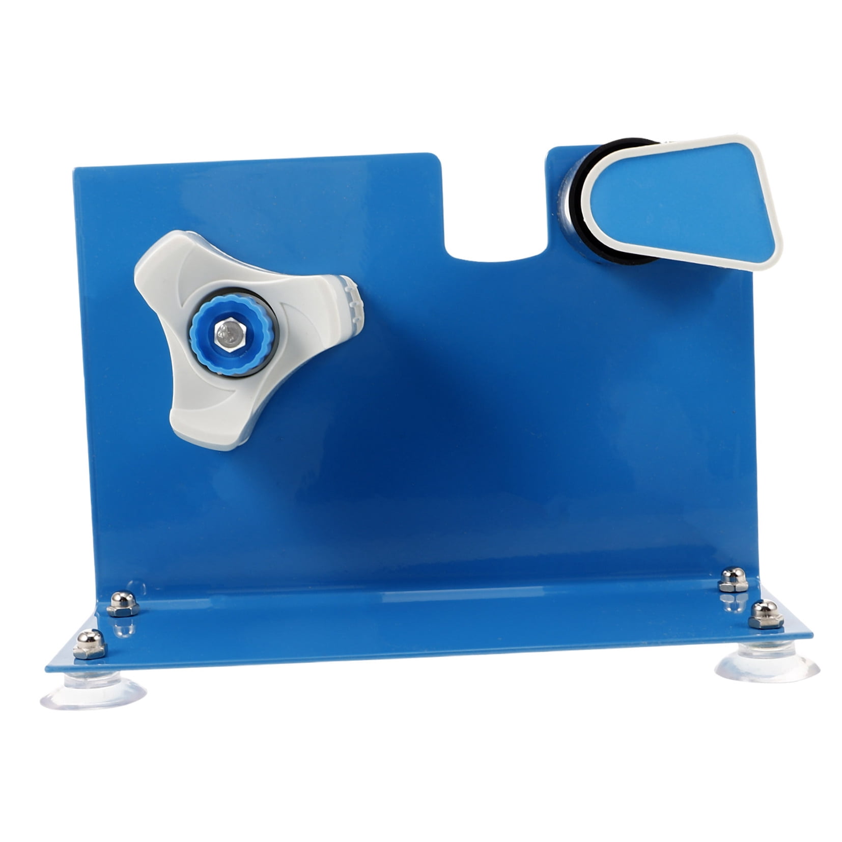 TABLZONE Desktop Tape Dispenser Blue with Versatile Mounting Options and Heavy Duty Iron Build for Office and Home