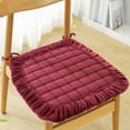 thumbnail image 2 of Seat Cushions 40x40 Autumns And Winter Plushs Dining Chair Cushions Home Chair Cushions Student Dormitory Computer Chair Office Squares Stool Sitting Cushions Red, 2 of 7