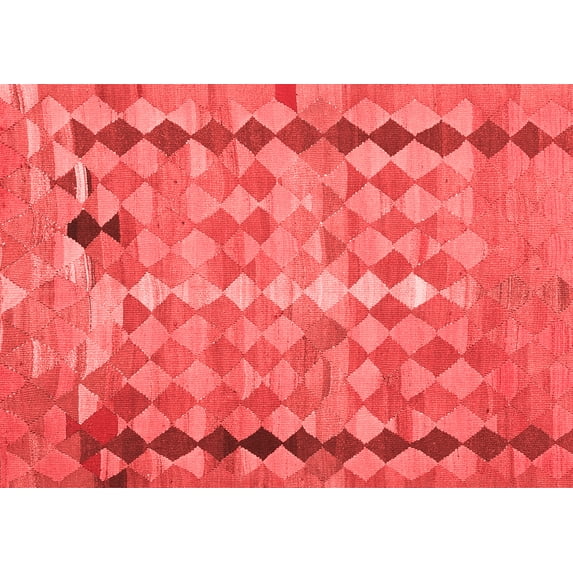 Ahgly Company Indoor Rectangle Oriental Red Traditional Area Rugs, 7' x 10'