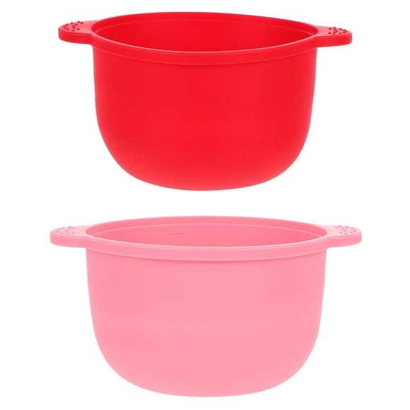 CIMAXIC 2pcs Wax Warmer Replacement Pot Silicone Bowls Hair Removal Waxing Bowls,4.53"X3.94"X2.36"
