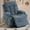 Blue, variant on DELMANGO Power Lift Recliner Chair for Elderly, Electric Oversized Reclining Sofa with Vibration Massage & Heat, Cup Holder and USB Charging Port for Living Room, Brown