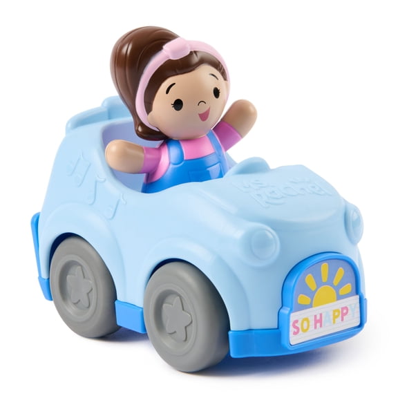 Ms. Rachel 1-2-3 Roll! Vehicle with Click-in Figure & Pull Back Action