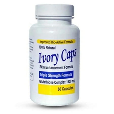 Ivory Caps Skin Enhancement Glutathione Complex 1500mg - Triple Strength Formula - New Low Price!