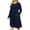 Navy Blue, variant on Mengpipi Womens's Plus Size Casual Long Sleeves Dress Crew Neck Loose Midi Dress with Pockets, 2X-5X