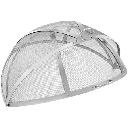 CAFORKP 36" Round Fire Pit Spark Screen, Stainless Steel Lid Cover for Outdoor Use
