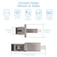 thumbnail image 4 of YISITIAN Lot de 5 Adaptateurs Fibre Optique Multimode/simple Mode LC Femelle à SC Femelle Connecteur Hybride UPC Coupleur/bride CJ919-64444, 4 of 6