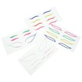 thumbnail image 3 of 4Sets Colorful Eyeliner Stickers Waterproof Eye Line Stickers Eye Makeup Tool, 3 of 8