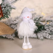 New Year Cute Gift Plush Hanging Doll Xmas Tree Decor Pendant Christmas Decoration Handmade Crafts C