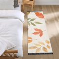 thumbnail image 3 of Yayeee Runner Rug for Bedroom 2'x6' Machine Washable Hallway Non Slip Mat, Beige Autumn Leaves, 3 of 8