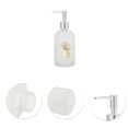thumbnail image 5 of Unique Bargains 1 Pc Cylinder Ginko Soap Dispenser 13.53oz Clear Silver Tone, 5 of 6