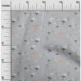 thumbnail image 1 of oneOone Organic Cotton Poplin Twill Fabric Bird & Palm Tree Print Fabric BTY 42 Inch Wide, 1 of 4