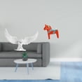 thumbnail image 2 of Escultura De Caballo De Resina, Elegante Adorno Angelical Para Oficina, Estantería, Pasillo, Entrada, Decoración Del Hogar, Inauguración De La Casa., 2 of 8