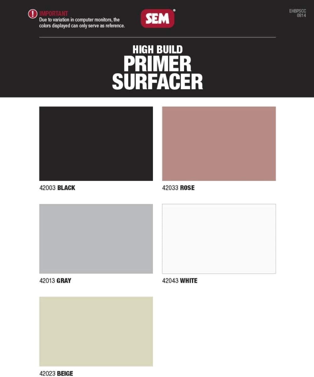 High-Build Primer Surfacer Gray 16 oz. (2/Pack) | Gray Spray Paint | Automotive Primer | 2-Pack