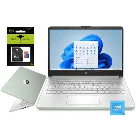 HP Laptop 14 inch, 16GB DDR4, 320GB Storage(64GB eMMC+256GB SD Card) Laptops Computer, Intel Quad-Core N4120 Processor, 1 Year Office 365, Webcam, HDMI, WiFi, USB-A&C, Win 11 S