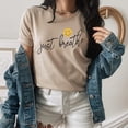 thumbnail image 6 of JUST BREATHE SMILELY sleeve Tees, 6 of 7