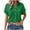Green1, variant on Besolor Womens Button down Dress Shirts Collared Short Sleeve Textured Tops Casual Summer Work Blouses with Pocket