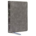 thumbnail image 2 of Nkjv, Reference Bible, Classic Verse-By-Verse, Center-Column, Leathersoft, Gray, Red Letter, Thumb Indexed, Comfort Print: Holy Bible, New King James Version (Other), 2 of 2