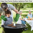 thumbnail image 3 of St. Patrick's Day and Gnomes Green Kitchen Oven Mitt and Pot Holder Set 2 Pcs, Heat Resistant Up To 392 °F, for Baking, Cooking and Grilling, 3 of 6