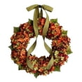 thumbnail image 5 of Thanksgiving Autumn Door Hanging Hydrangea Wreath Decoration Thanksgiving Artificial Hanger Door 11.8" Autumn Hydrangea Color Flower Hanging Wall Idyllic Wreath Door Hanger Home Decor, 5 of 8