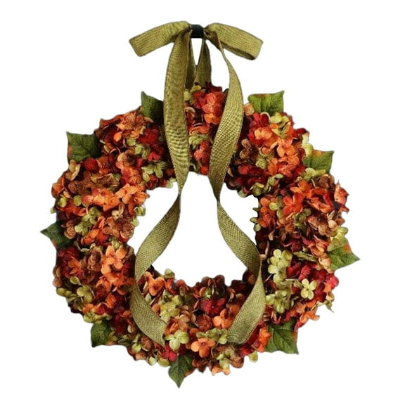 Thanksgiving Wreath Artificial Flower Decoration Idyllic Wall Hanging