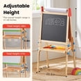 thumbnail image 3 of Tiny Land Kids Art Easel with Paper Rolls, Chalkboard & Magnetic Whiteboard for Ages 3-8, 3 of 9