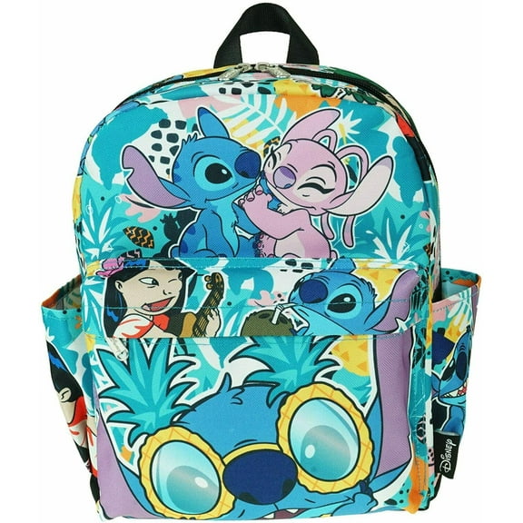 Lilo & Sttich 12" Deluxe Oversize Print Daypack Bag backpack