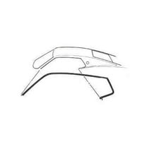 Scott Drake C9ZZ-6351222-3C Roof Rail Weatherstrip Fastback
