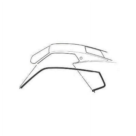 Scott Drake C9ZZ-6351222-3C Roof Rail Weatherstrip Fastback