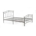 thumbnail image 5 of Hodedah Complete Metal Full-Size Bed with Headboard-Footboard in Silver Finish, 5 of 11