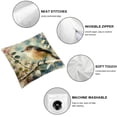 thumbnail image 4 of Throw Pillow Covers 18x18 Set of 2 Fall Farmhouse Linen Birds Leaves Print Green Decorative Pillows for Couch Outdoor Pillows Case, for Living Room Bedroom Cushion Covers for Home Decor, 4 of 6
