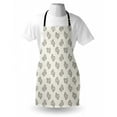 thumbnail image 4 of Cactus Apron, Monochrome Doodle South American Plants with Simplistic Style Exotic Sketch Pattern, Unisex Kitchen Bib with Adjustable Neck for Cooking Gardening, Adult Size, Cream Black, by Ambesonne, 4 of 4