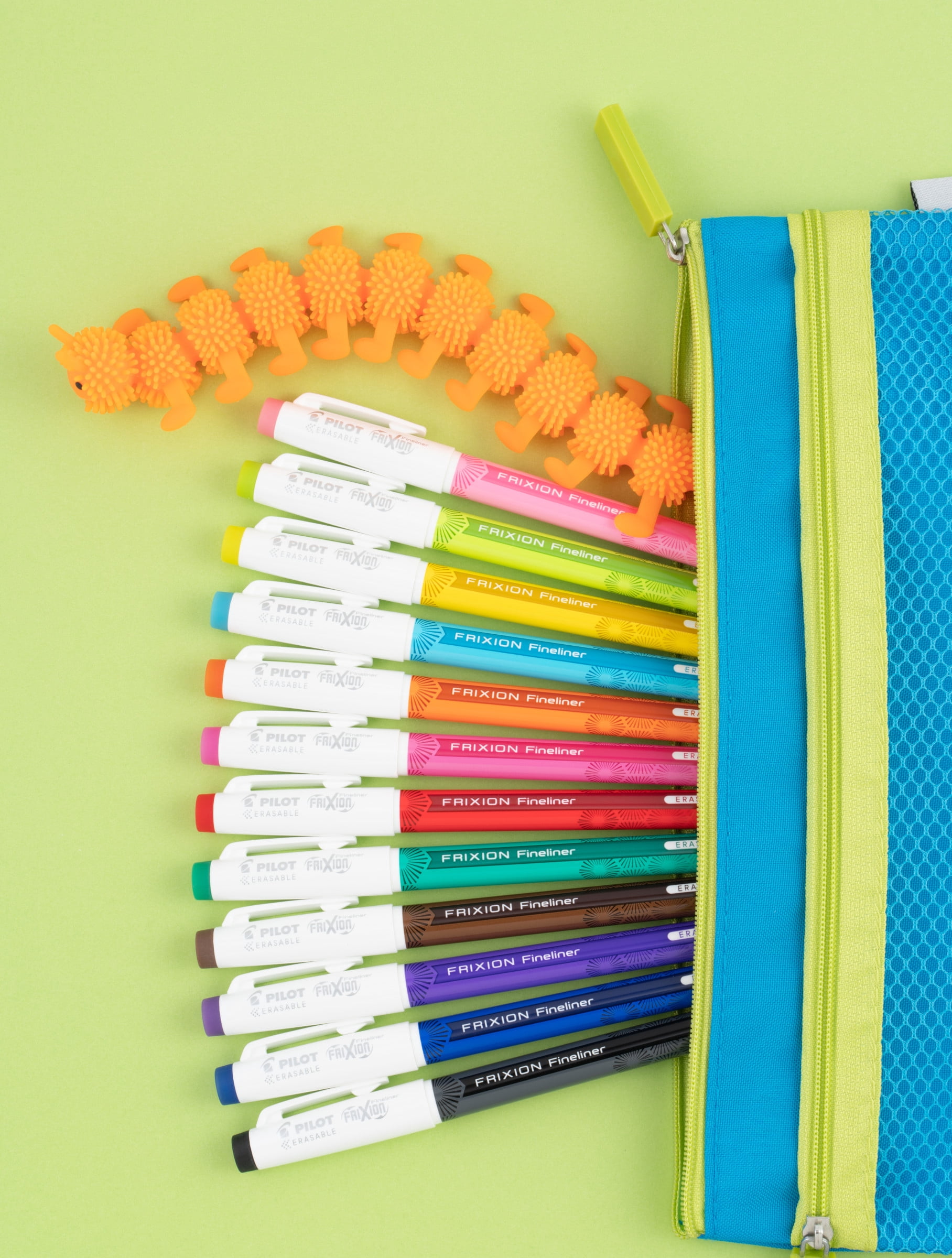 Pilot FriXion Erasable Fineliner Point Markers with Reusable Tub, 36 Count