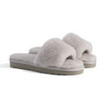 thumbnail image 6 of Aus Wooli Australia Womens Sheepskin Fluff Slide Slippers - Light Grey, 6 of 8