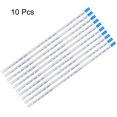 thumbnail image 2 of Uxcell 7pins Flexible Flat Cable FPC FFC B Type Ribbon Cable PE White 10Pcs, 2 of 4