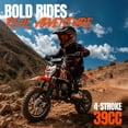 thumbnail image 5 of Kids Mini 39CC Gas Dirt Bike, 4 Stroke Ride on Bike with Off-Road Tire, Shocks, Pull Start,NO Oil Mixed Required, Support Up to 165lbs, 5 of 8
