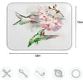 thumbnail image 4 of GZHJMY Spring Cherry Blossoms Flowers Hummingbirds Absorbent Dish Drying Mat, 16 x 18 Inches Microfiber Kitchen Countertop Table Protector Multi-Purpose Counter Rack Sink Drainer Pad, 4 of 6