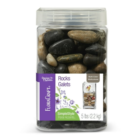 FloraCraft Vase Filler Rocks 5 pound Multi-Color