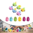 thumbnail image 6 of FVDPWYE Prefilled Easter Eggs Easter Basket Stuffers Gifts for Boys Creative Filled Easter Egg with Toy Inside for Classroom Prizes , 12pcs Toy Animal Car, 6 of 9