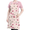 thumbnail image 5 of Pioneer Flower Floral Print Pattern Apron for Women and Men, Cotton Linen Waterproof with Pockets, Adjustable, 33x27 Inch for Kitchen, Gardening, BBQ, Salon, 5 of 6