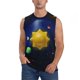 thumbnail image 1 of Fotbe Solar System Men's Camiseta sin Mangas Estampada para Hombres, Playera Casual para Gimnasio, Entrenamiento, Playa-3X-Large, 1 of 7